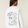 2025 Mezuniyet Sınıfı Büyük Boy Grafikli Sweatshirt
