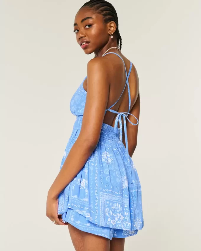 Açık Sırtlı Babydoll Tulum Açık Sırtlı Babydoll Tulum