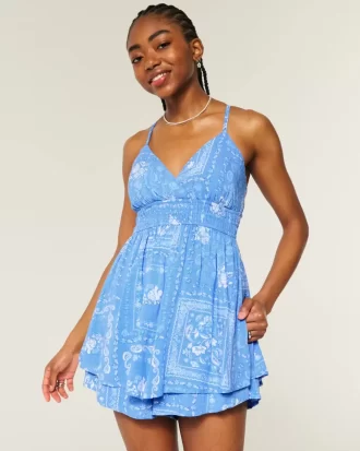 Açık Sırtlı Babydoll Tulum