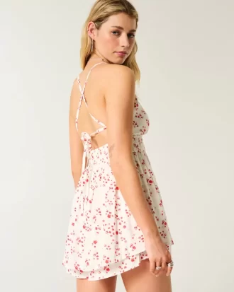 Açık Sırtlı Babydoll Tulum