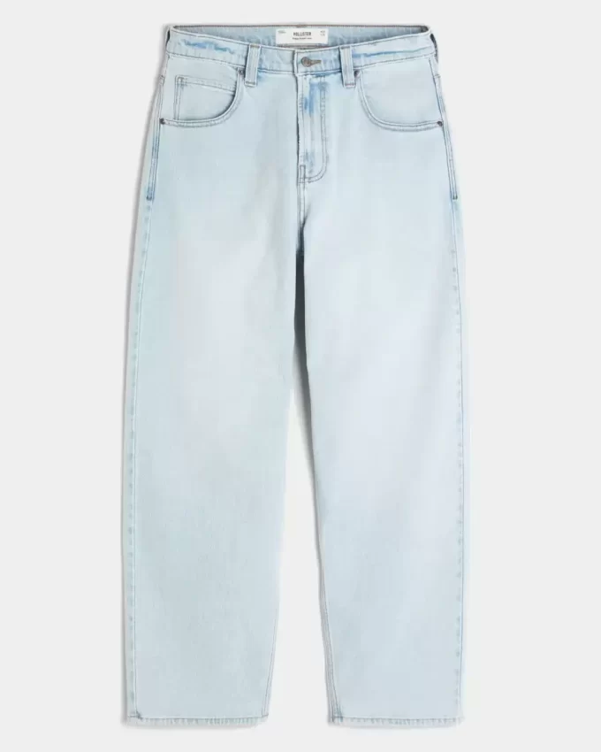 Açık Yıkama Patenci Bol Pantolon