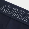 Aloha Grafik Katlanır Bel Genişleme Pantolonu