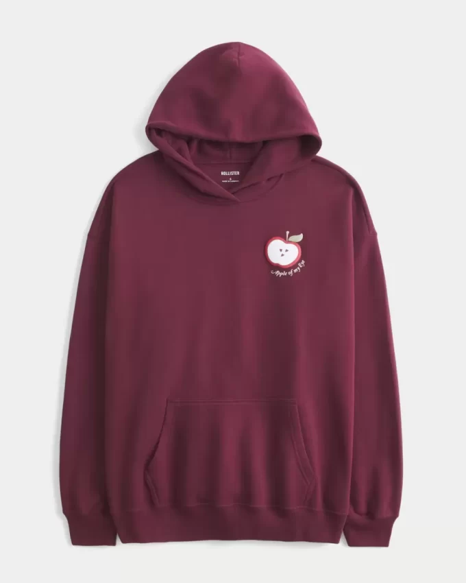 Apple Grafik Kapüşonlu