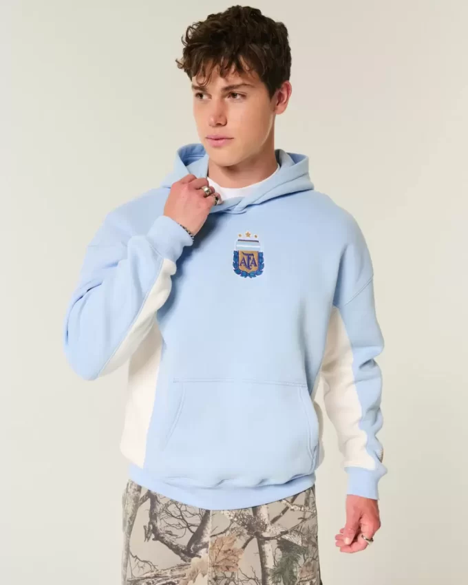 Arjantin Futbol Federasyonu Grafik Kapüşonlu Sweatshirt