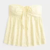 Askısız Büzgülü Babydoll Üst