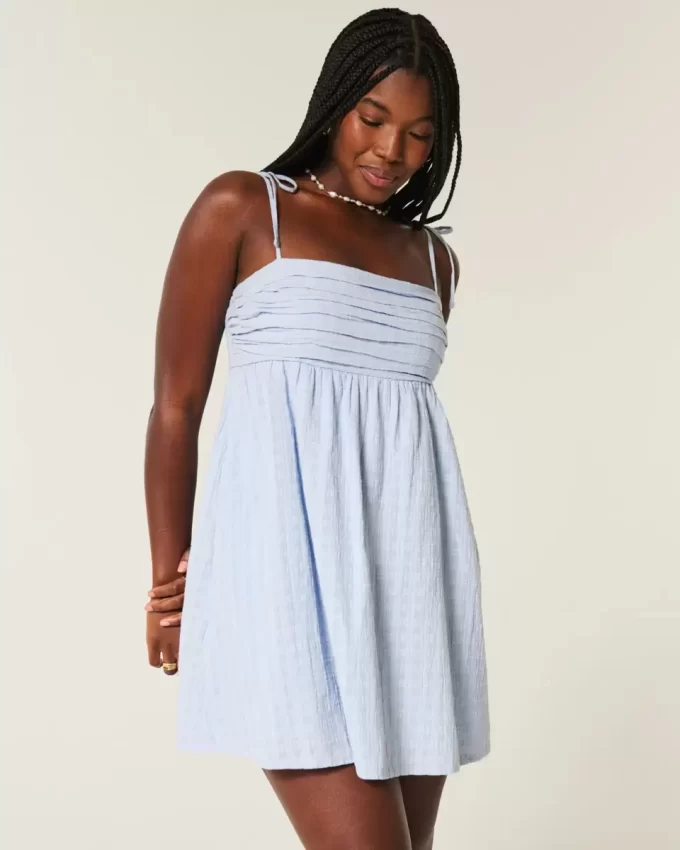 Babydoll Askılı Mini Elbise