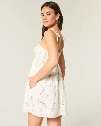 Babydoll Askılı Mini Elbise