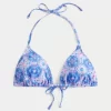 Bahar Tatili Halter Üçgen Bikini Üstü