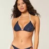 Bahar Tatili Halter Üçgen Bikini Üstü
