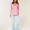 Bağlamalı Henley Babydoll Üstü