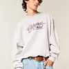 Bol Cinch Bahamalar Grafikli Mürettebat Sweatshirt
