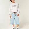 Bol Cinch Bahamalar Grafikli Mürettebat Sweatshirt