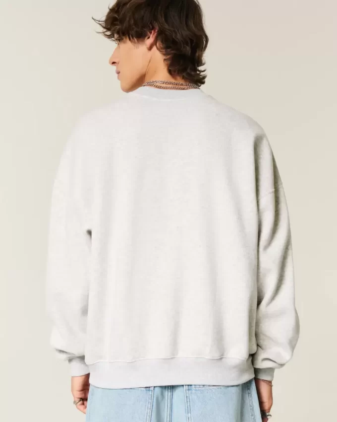 Bol Cinch Bahamalar Grafikli Mürettebat Sweatshirt