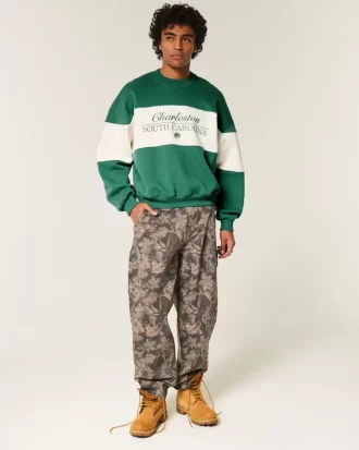 Bol Cinch Charleston Grafikli Mürettebat Sweatshirt
