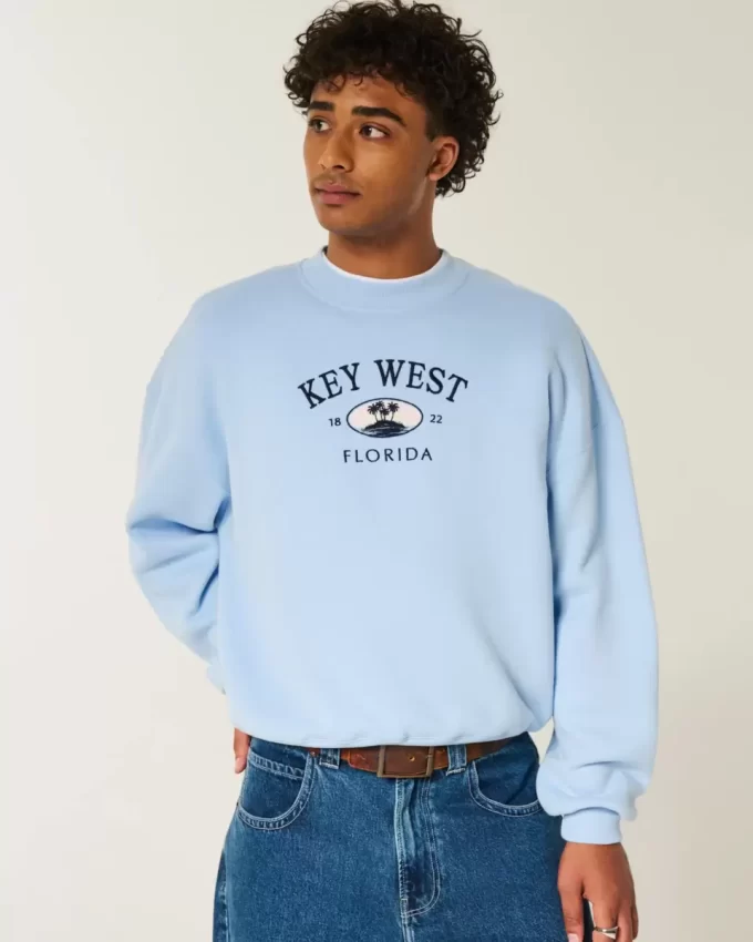 Bol Cinch Key West Grafikli Mürettebat Sweatshirt