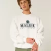 Bol Cinch Malibu Grafikli Mürettebat Sweatshirt