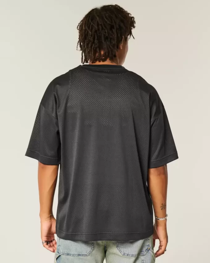 Bol Desenli Grafik Jersey
