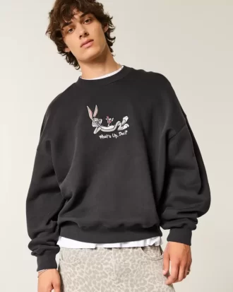 Bol Kesim Bugs Bunny Grafikli Sweatshirt