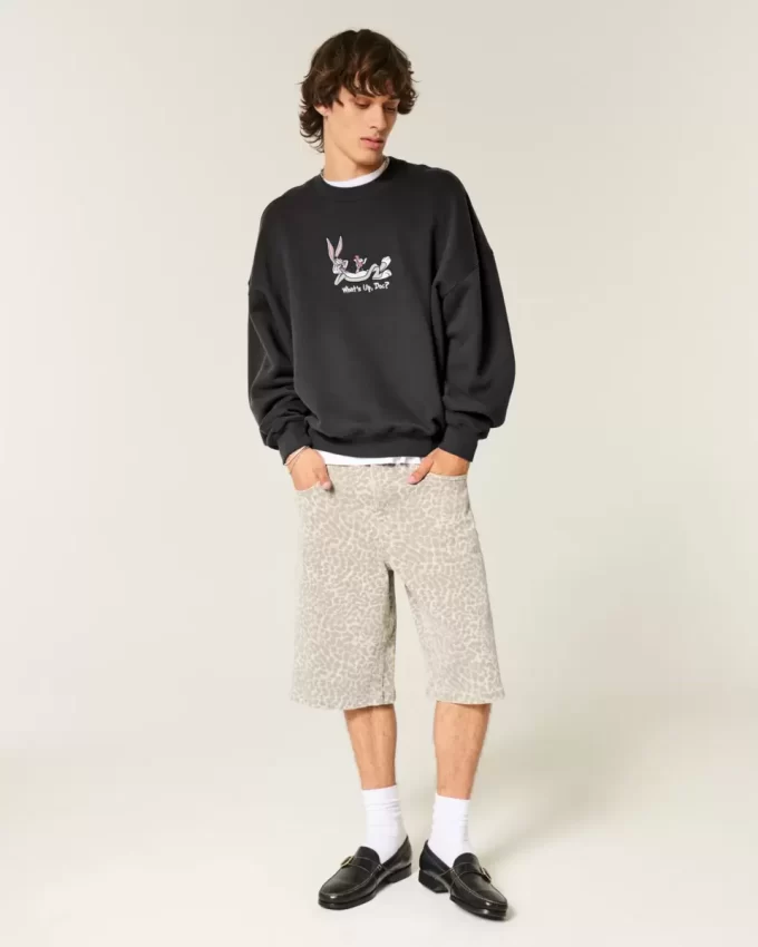 Bol Kesim Bugs Bunny Grafikli Sweatshirt