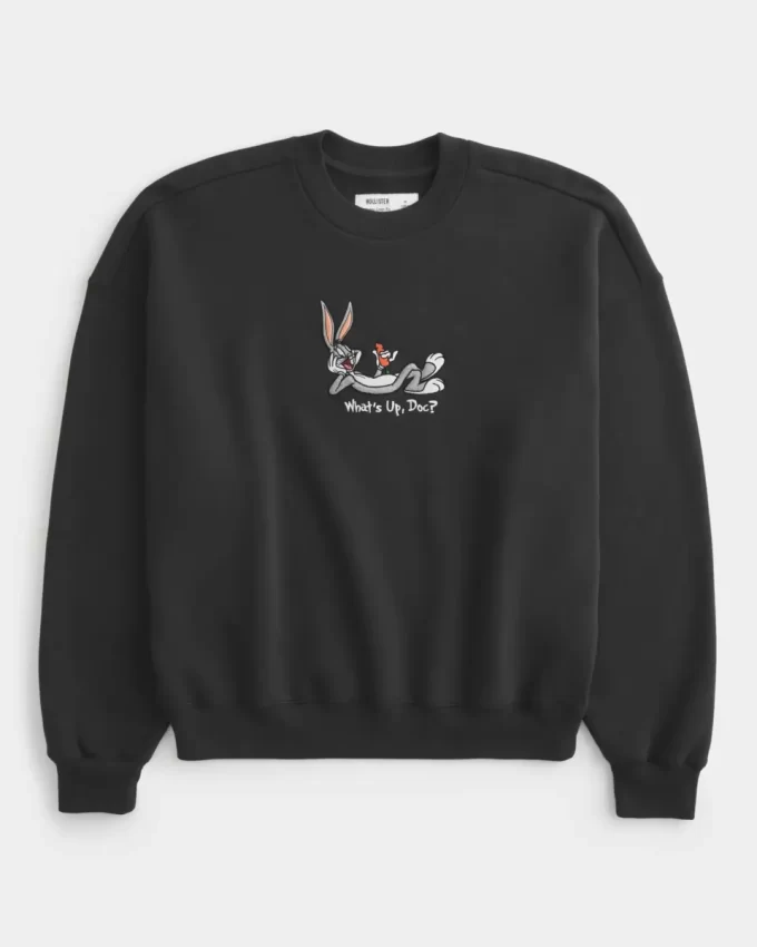 Bol Kesim Bugs Bunny Grafikli Sweatshirt