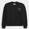 Boxy Atlas Bronz Spor Salonu Grafikli Sweatshirt