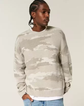 Boxy Camo Crew Kazak