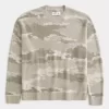 Boxy Camo Crew Kazak