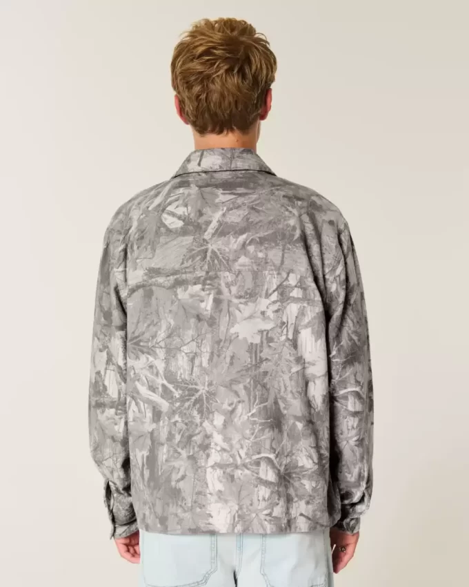 Boxy Camo Flanel Gömlek