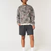 Boxy Camo Logolu Mürettebat Sweatshirt