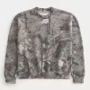 Boxy Camo Logolu Mürettebat Sweatshirt