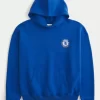 Boxy Chelsea FC Grafik Kapüşonlu