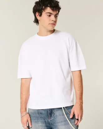 Boxy Crop Ağır Sıklet Mürettebat Tişörtü