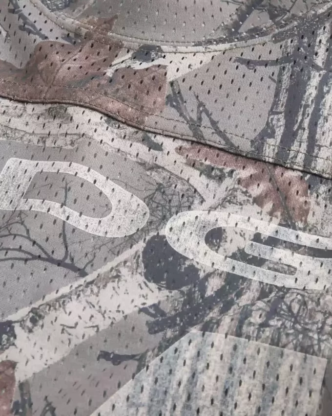 Boxy Crop Camo Dodge Grafik Forma