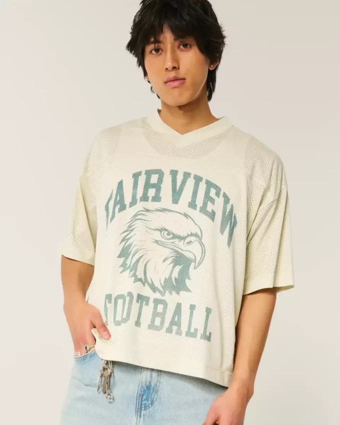 Boxy Crop Fairview Futbol Grafik Forması
