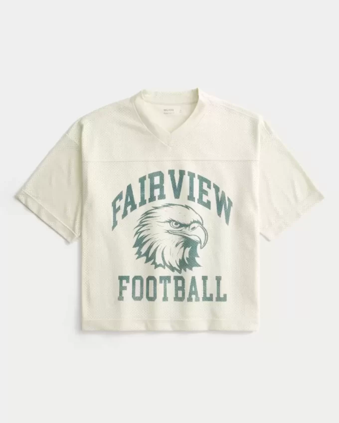 Boxy Crop Fairview Futbol Grafik Forması