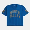Boxy Crop Mesh North Valley Grafik Forması