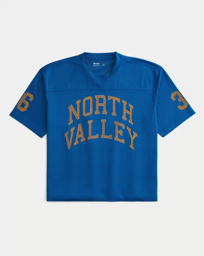 Boxy Crop Mesh North Valley Grafik Forması