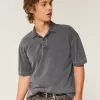 Boxy Crop Yıkanmış Polo