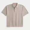 Boxy Crop Yıkanmış Polo