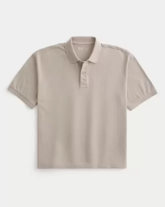 Boxy Crop Yıkanmış Polo