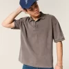 Boxy Crop Yıkanmış Polo