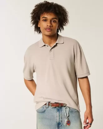 Boxy Crop Yıkanmış Polo