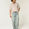 Boxy Crop Yıkanmış Polo