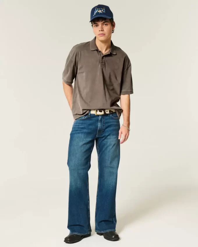Boxy Crop Yıkanmış Polo