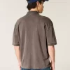 Boxy Crop Yıkanmış Polo