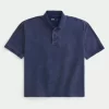 Boxy Crop Yıkanmış Polo