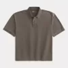 Boxy Crop Yıkanmış Polo