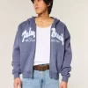 Boxy Fermuarlı Palm Beach Grafik Sweatshirt