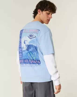 Boxy Hawaii Sörf Grafik Tişört