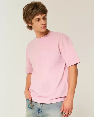 Boxy Heavyweight Cotton Crew Tişört